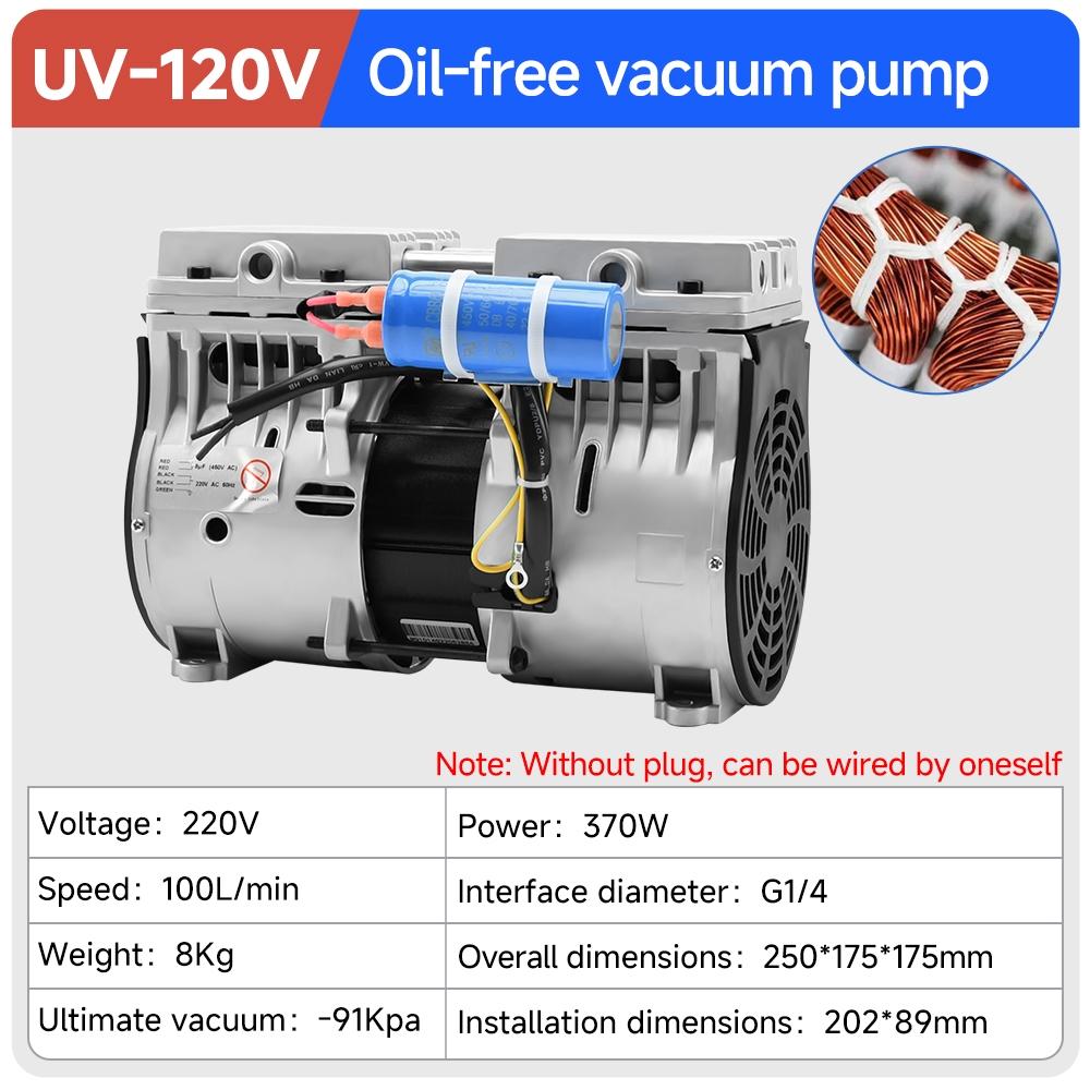 \oil-free-vacuum-pumps\uv-120v\uv-120v-100l-min-oil-free-vacuum-pump-specification